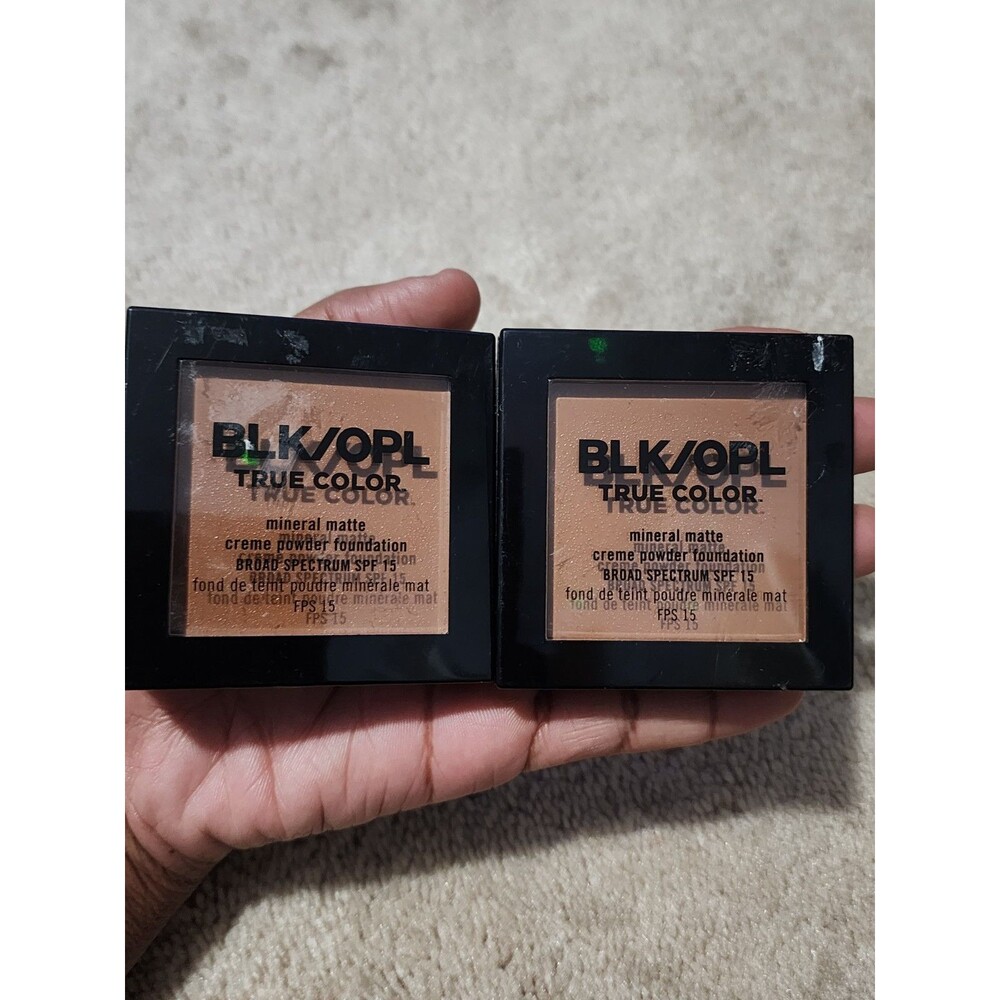 Lot of 2 BLK/OPL True Color Mineral Matte Creme Powder Foundation 520 Hazelnut